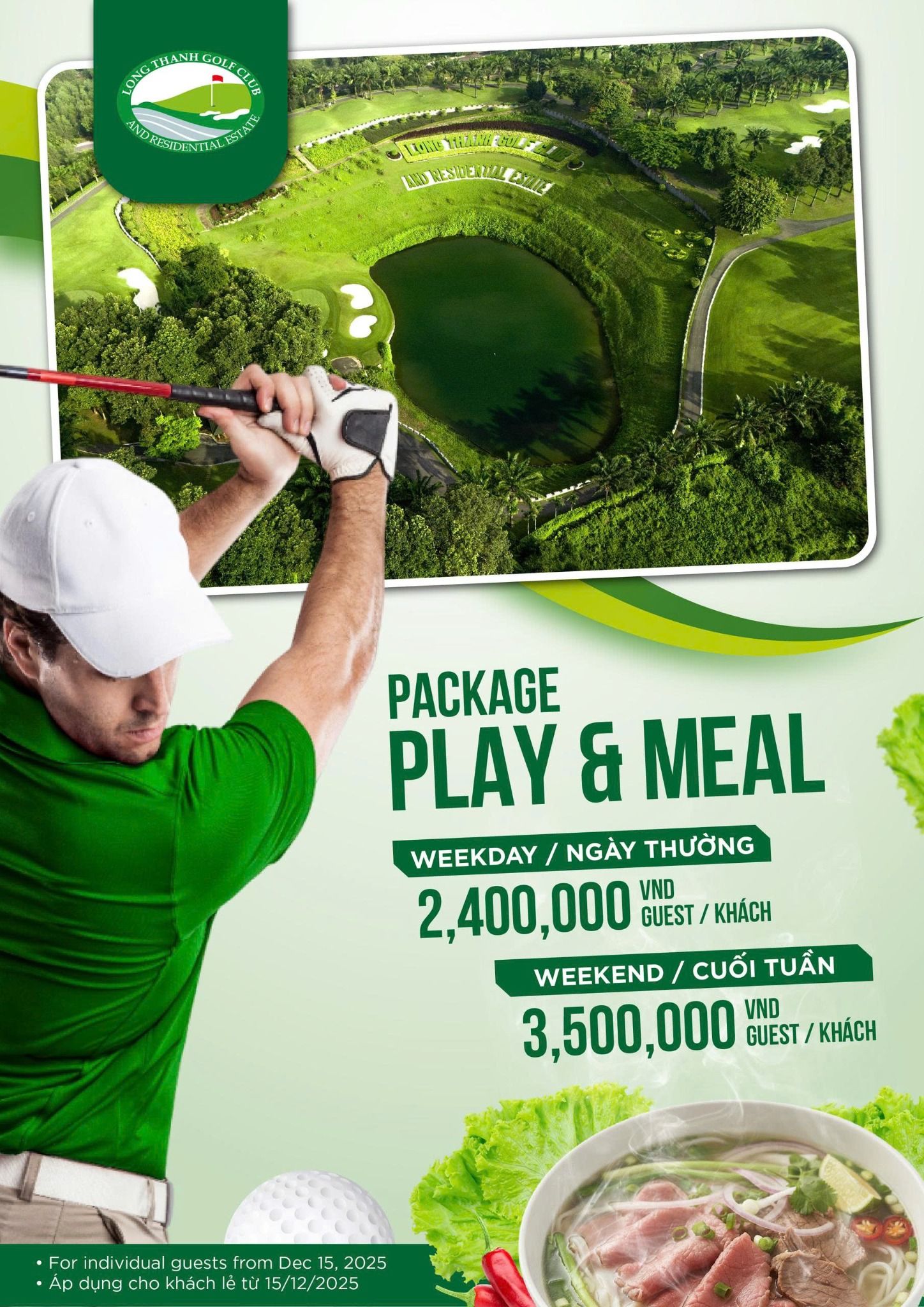  CHƠI GOLF ĐỈNH – ĂN NGON CHUẨN VỊ | PACKAGE PLAY & MEAL